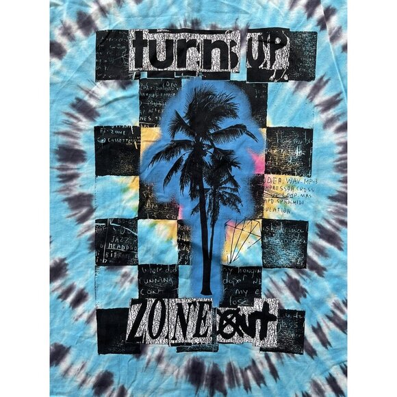 Guess Men’s Turn Up T-Shirt Short Sleeves Tie Dye Relax Fit Size M - Picture 3 of 5